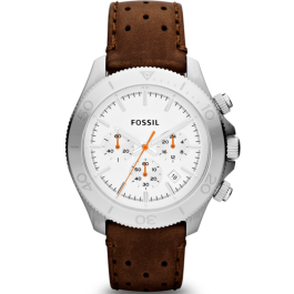 Horlogeband Fossil CH2860 Leder Bruin 22mm